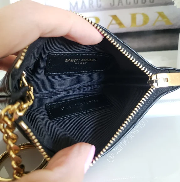 **SOLD** Authentic Pre-owned Yves Saint Laurent Cassandre Card Key Pouch - Picture 6 of 14